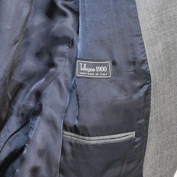 J.Crew Ludlow Suit Jacket Grey Double vent tollegno 1900 Italian Worsted wool 38 - Picture 5 of 9